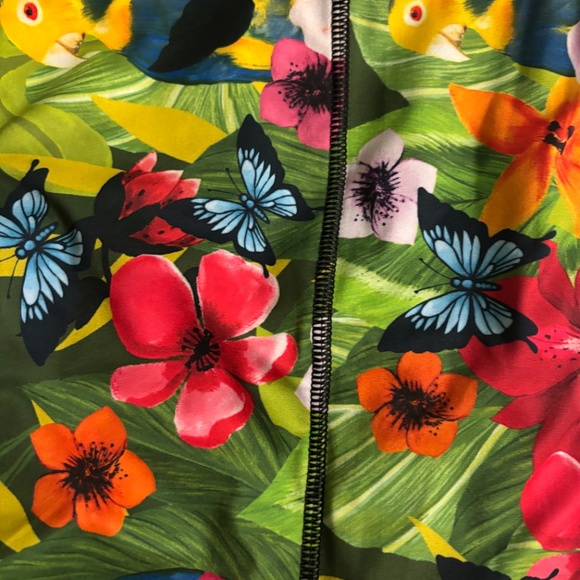 Yoga Democracy Sports Bra Tropical Print Size Large - Picture 4 of 4